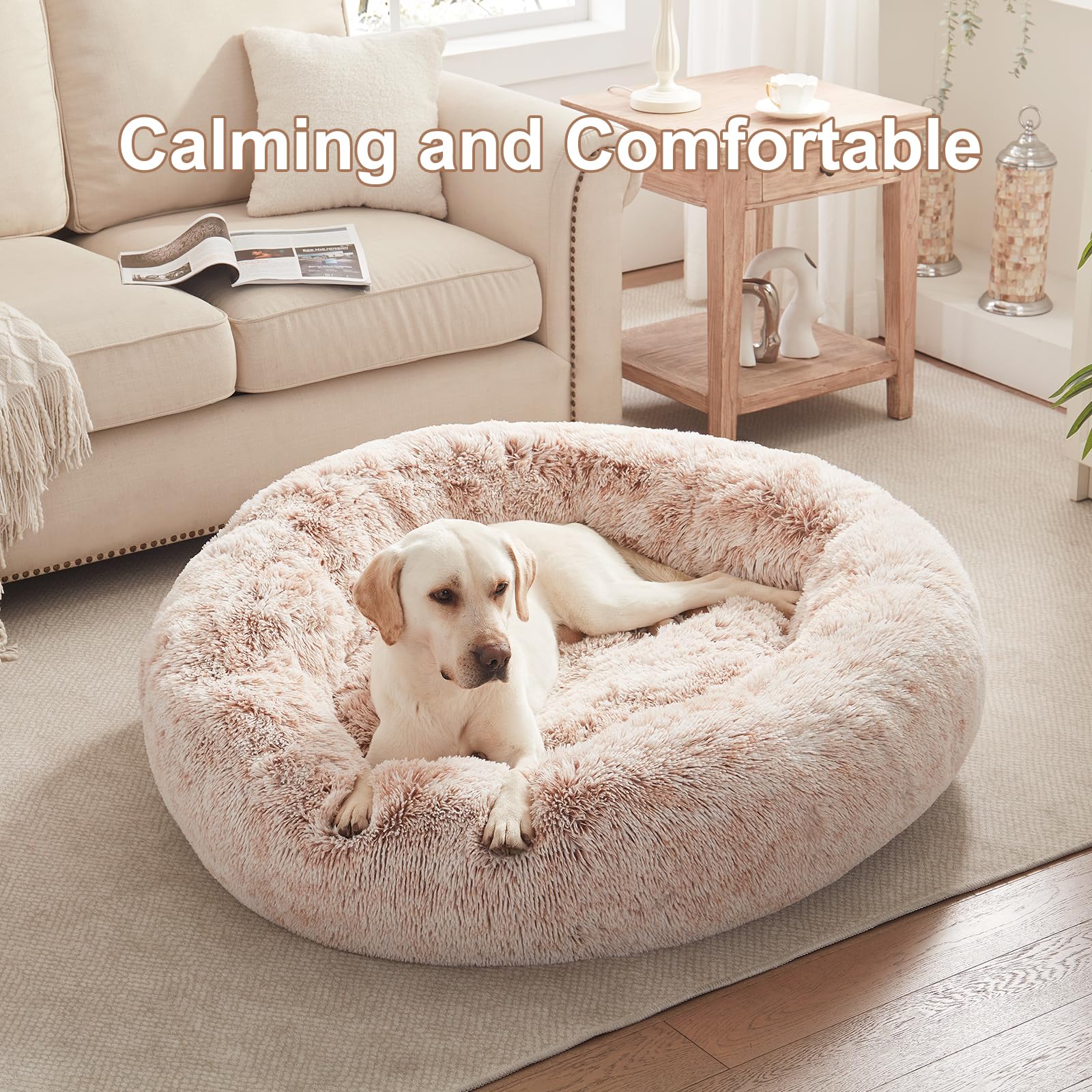 BedStill relleno plush ofrece soporte suave para perros grandes