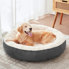 BedStill donut-perro-grande-36in: cama envolvente para perros grandes y relajados.