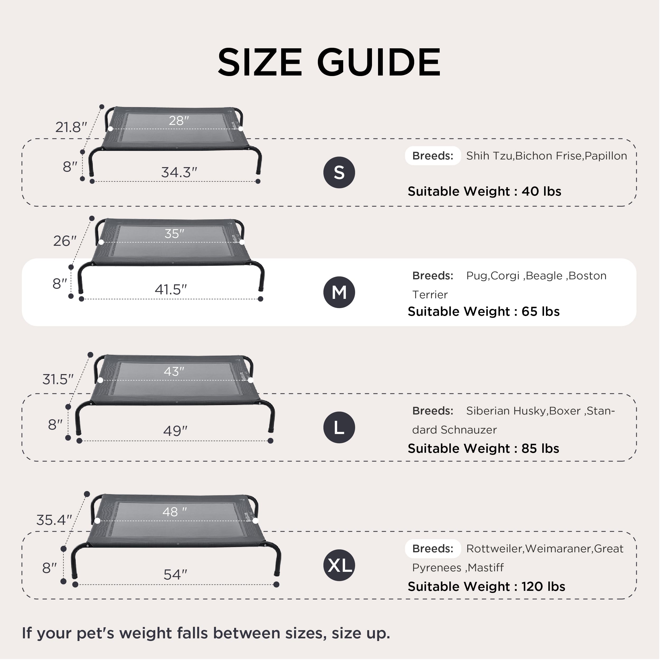 Bedsure cama para perro ensamble rápido gris, listo para usar en minutos.