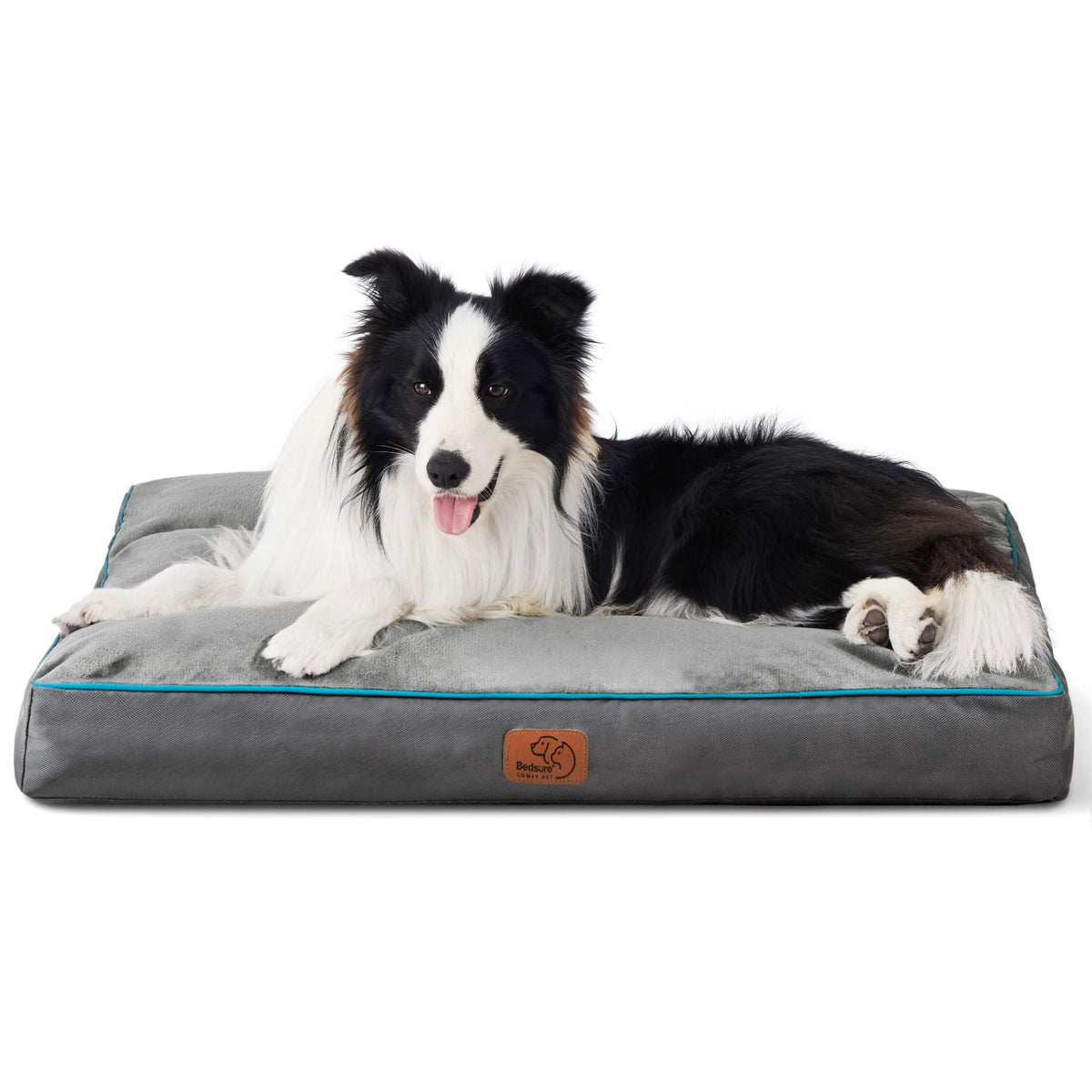 Bedsure cama para perros gris lavable, ideal para uso diario en casa.