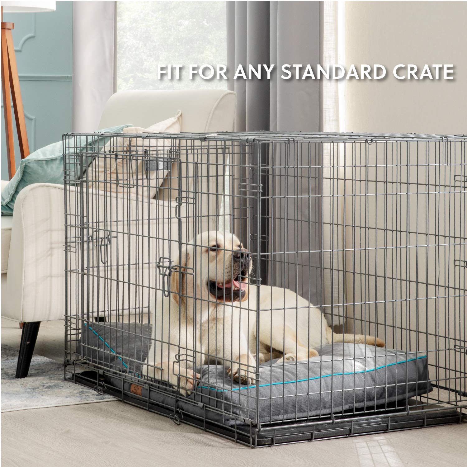 Bedsure cama para perros gris relleno espesor 3 pulgadas cómodo.