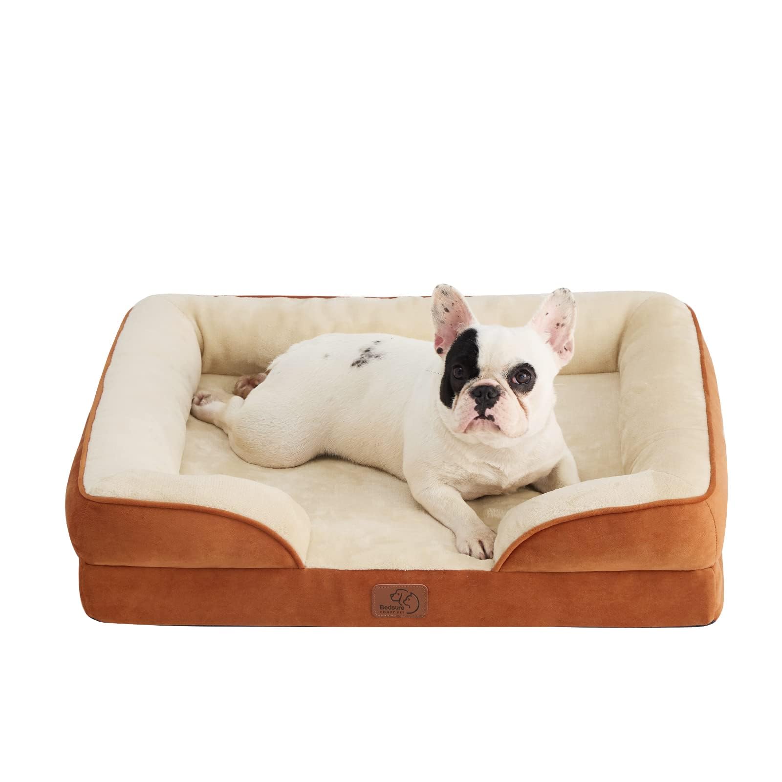 Bedsure cama-perro-ortopedica-mediana-lavable ofrece descanso profundo y cómodo.