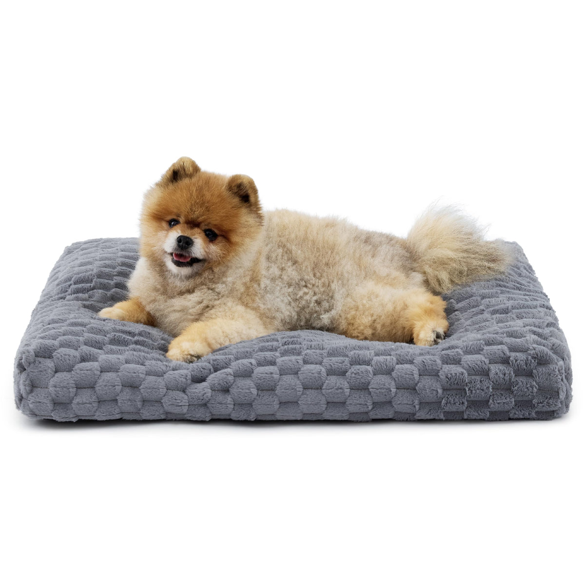 Bedsure cama para perro pequeño en jaula, lavable y estable.