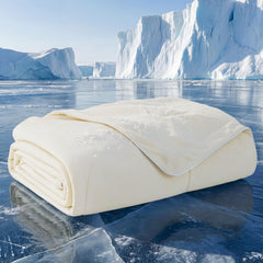 Bedsure cobija refrescante para cama con relleno de aire, sensación fresca y transpirable.