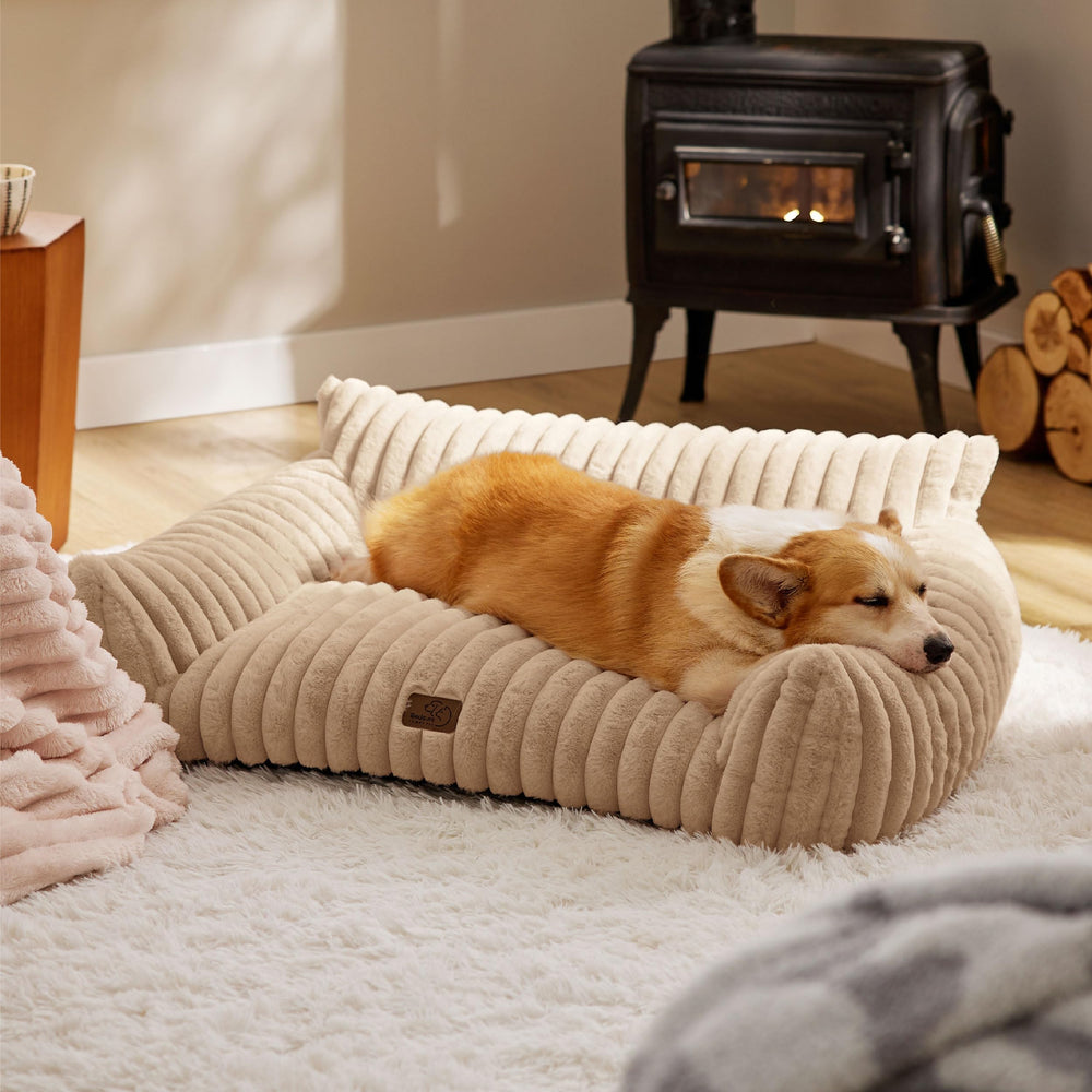 Bedsure ComfyFleece cama interior con estilo y confort.