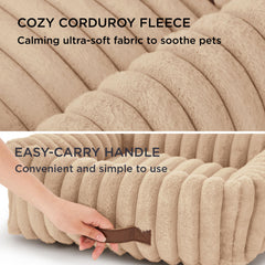 Bedsure ComfyFleece funda removible lavable para limpieza rápida.