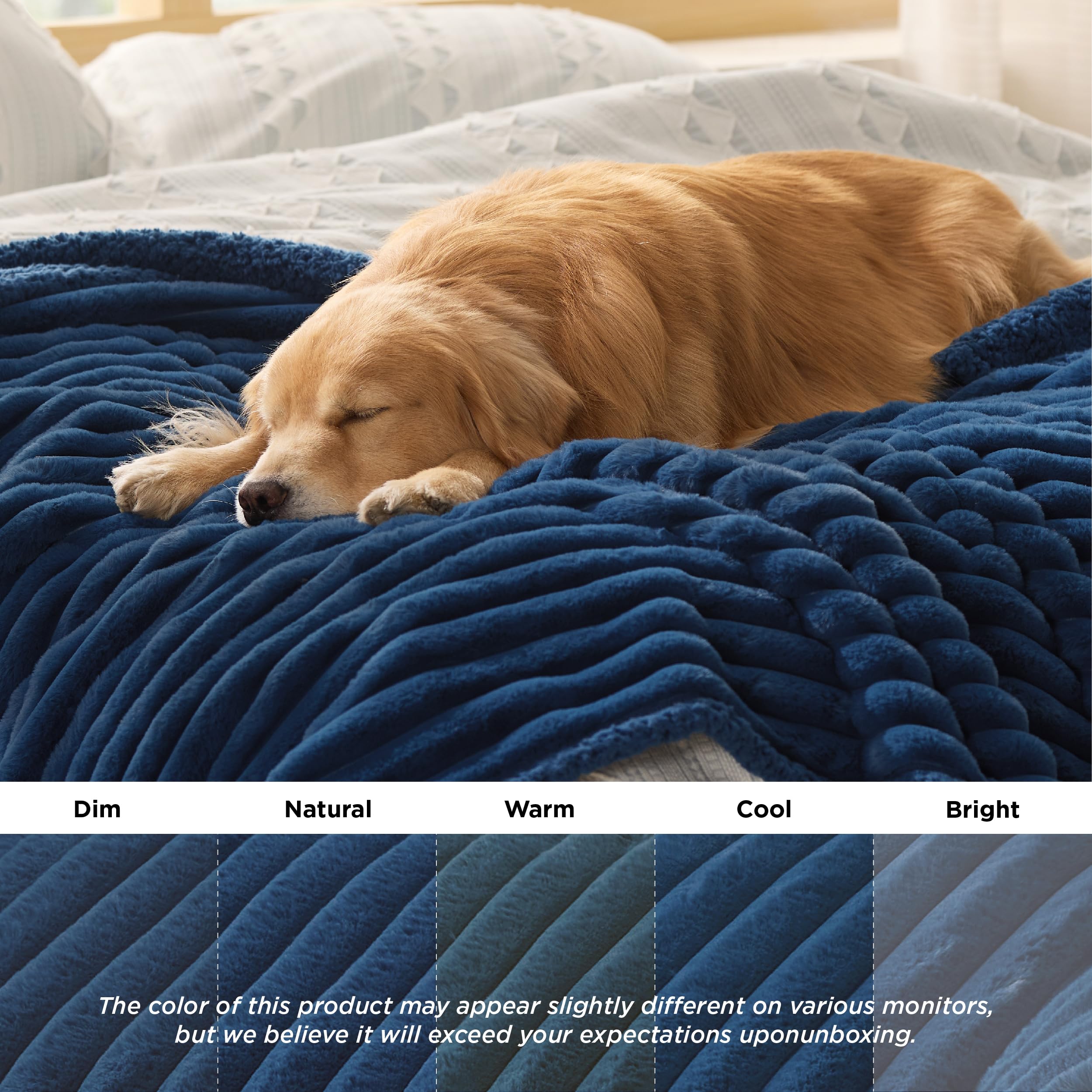 Bedsure ComfyFleece lavable a máquina en frío para limpieza rápida.