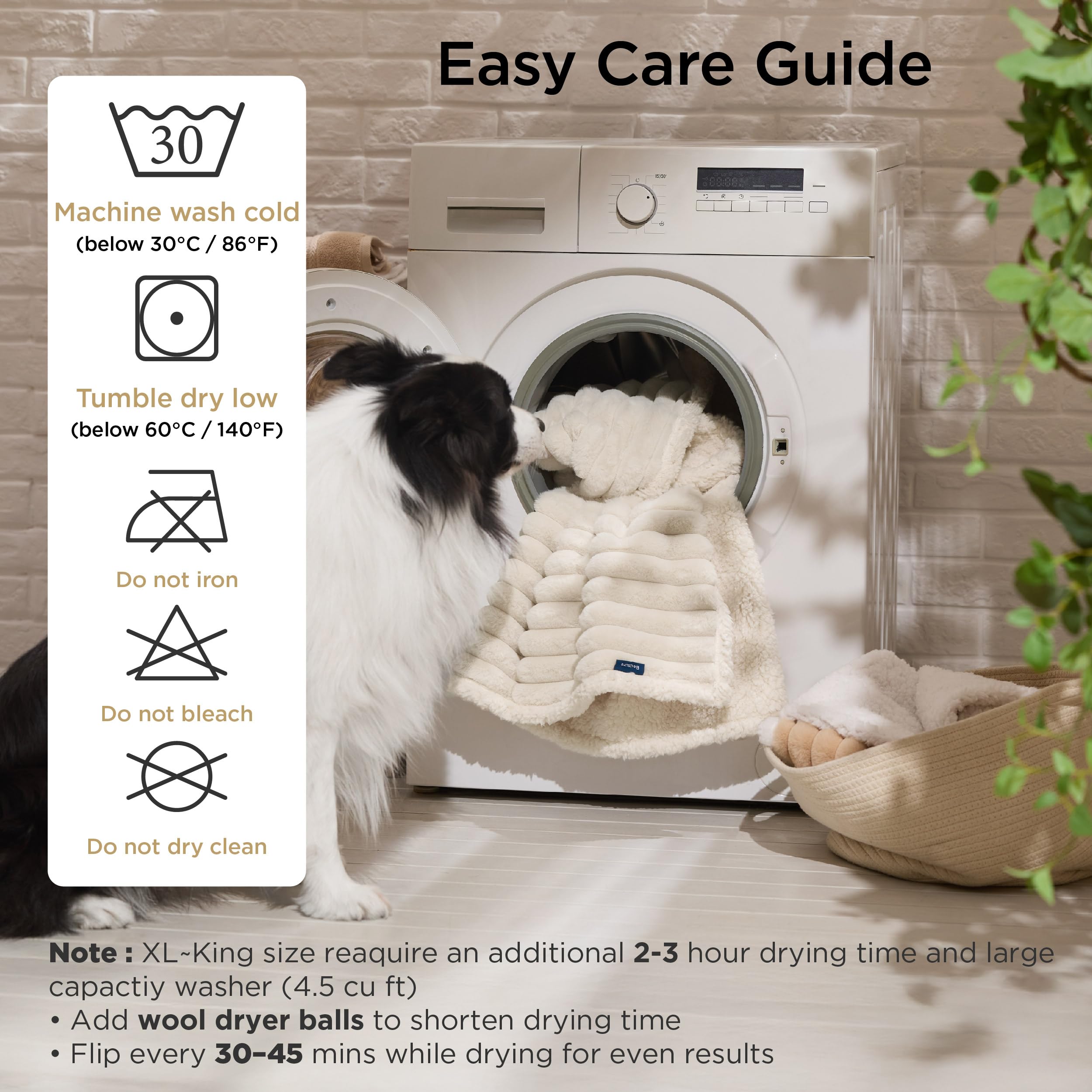 Bedsure ComfyFleece manta libre de materiales de origen animal.