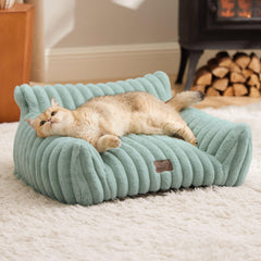 Bedsure ComfyFleece: Sofá Gato con soporte óptimo para descanso.
