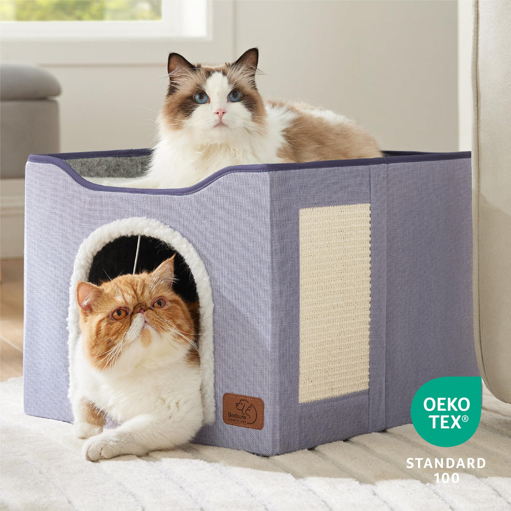 Bedsure cueva-16-5x16-5x13: espacio amplio para gatos de todas las edades