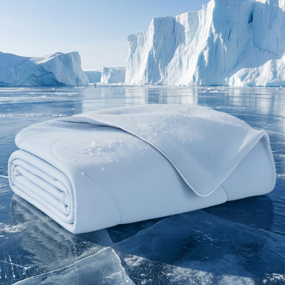 Bedsure manta enfriamiento con relleno de aire para cama y sofá