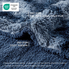 Bedsure manta faux fur doble cara para calmar y acurrucar