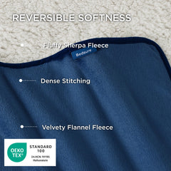 Bedsure manta impermeable con forro interior evita filtraciones en derrames