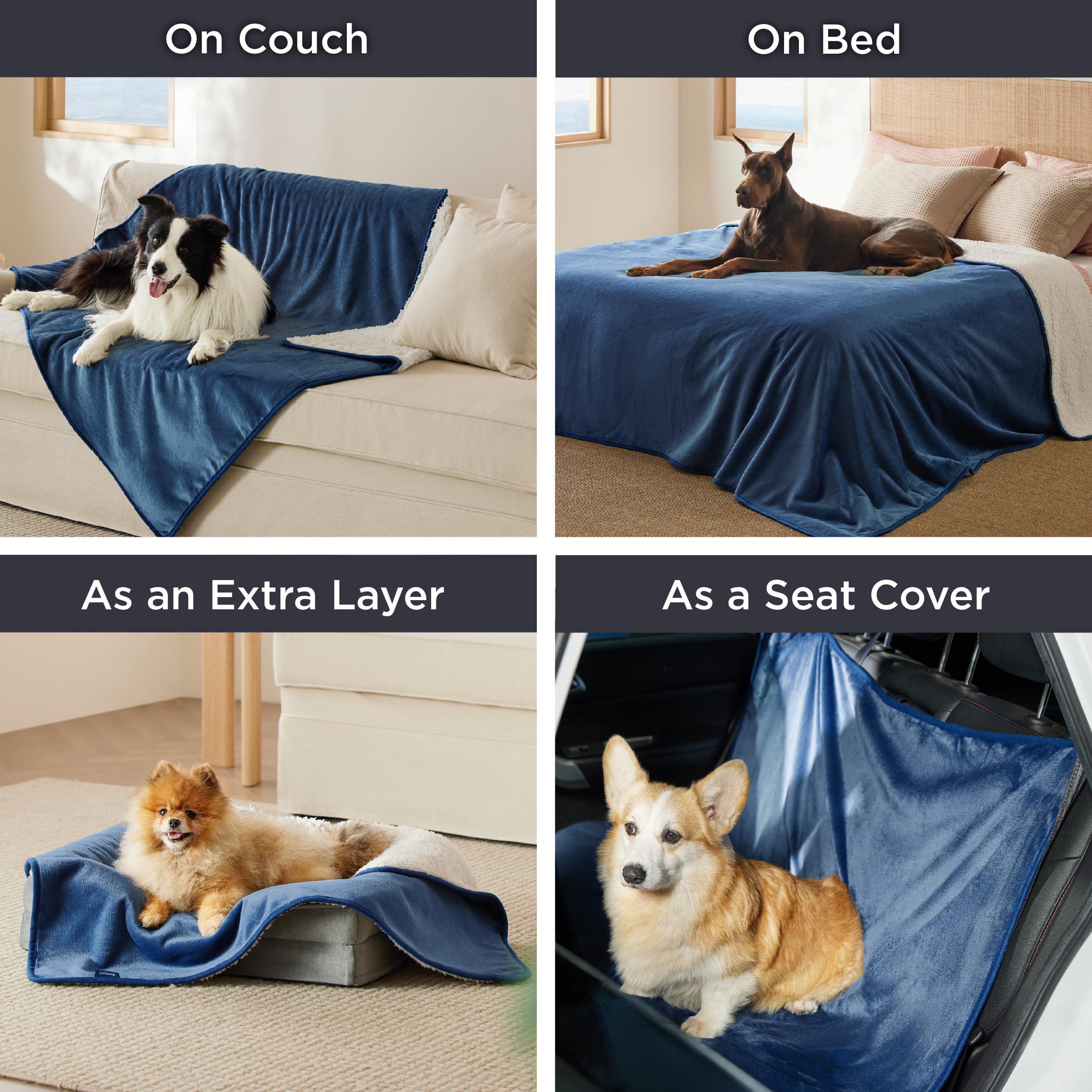 Bedsure manta impermeable lavable a máquina, fácil de mantener limpia.