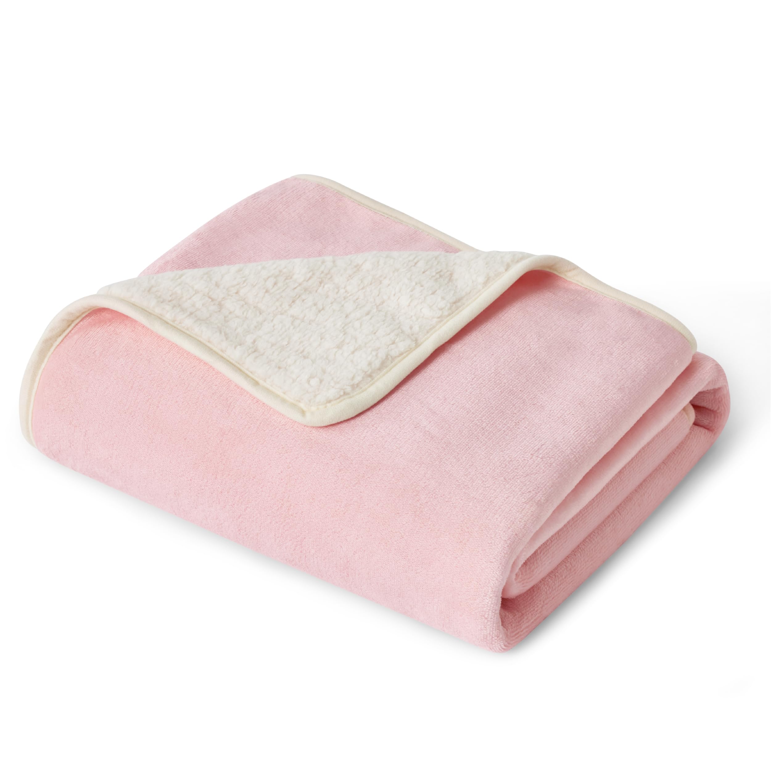Bedsure manta impermeable para cama con sherpa, protección cálida.