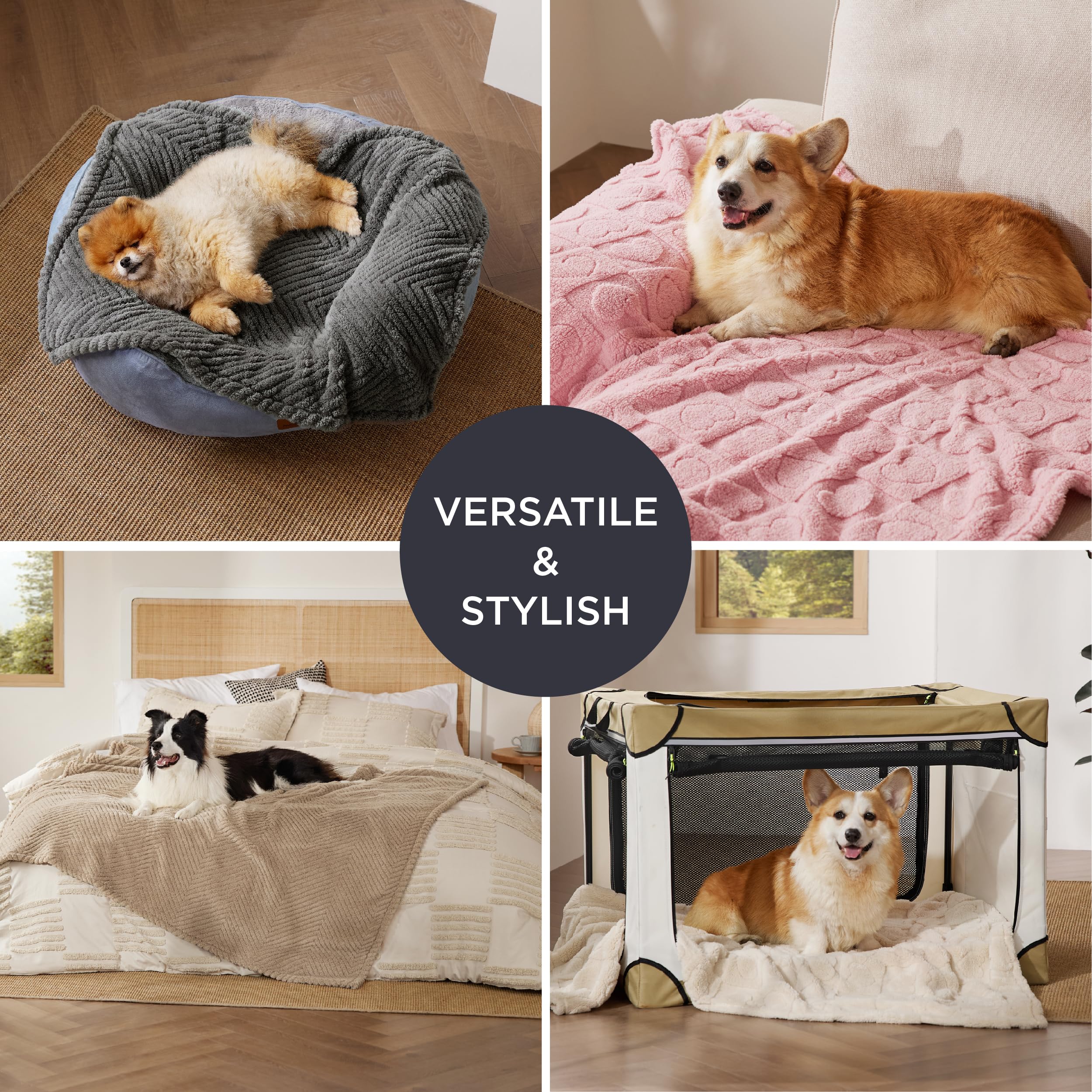 Manta ligera Bedsure, perfecta para viajar y paseos con tu mascota