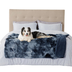 Bedsure manta para perro grande impermeable en azul, protege muebles.