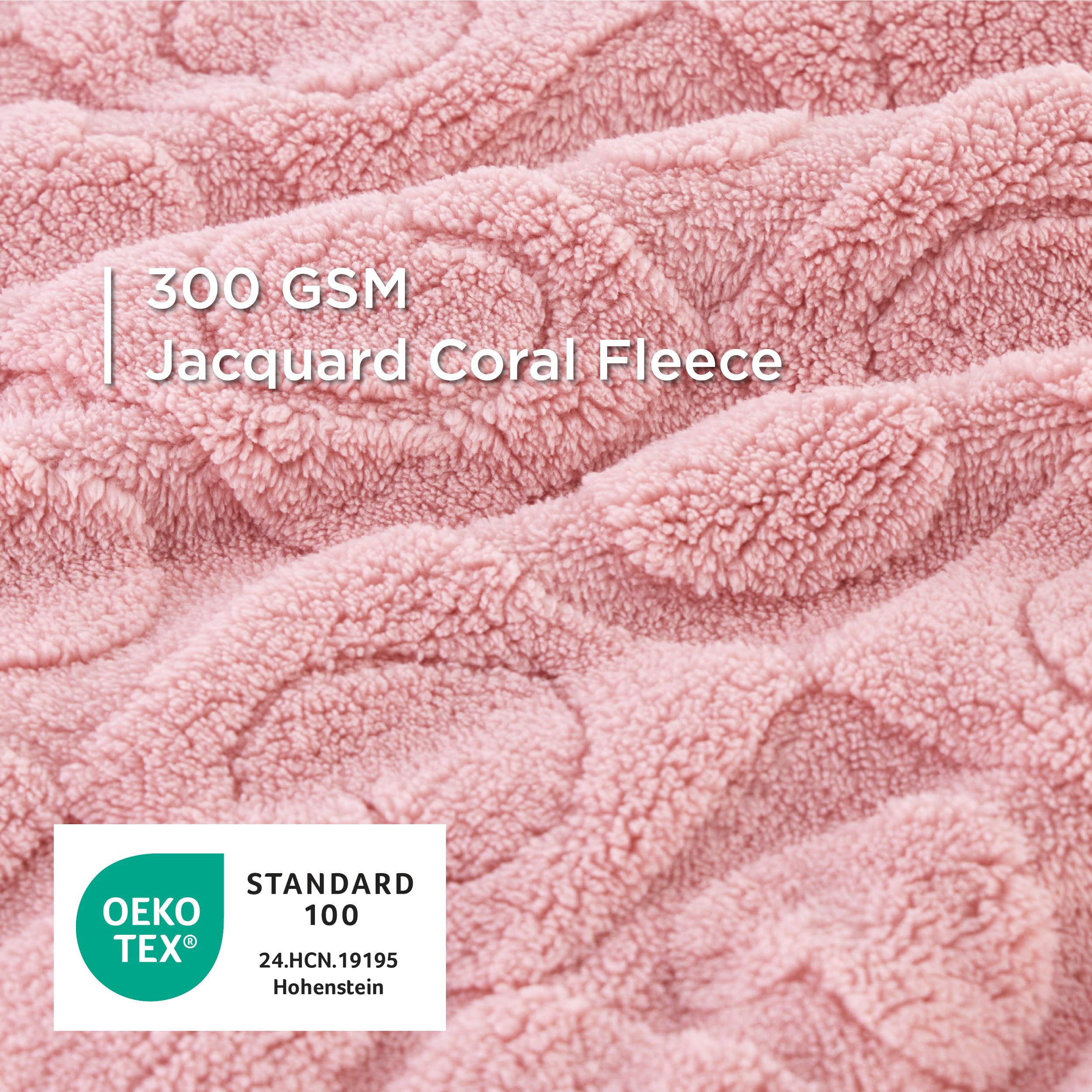 Bedsure manta para perro grande rosa, ligera y lavable para limpieza fácil.