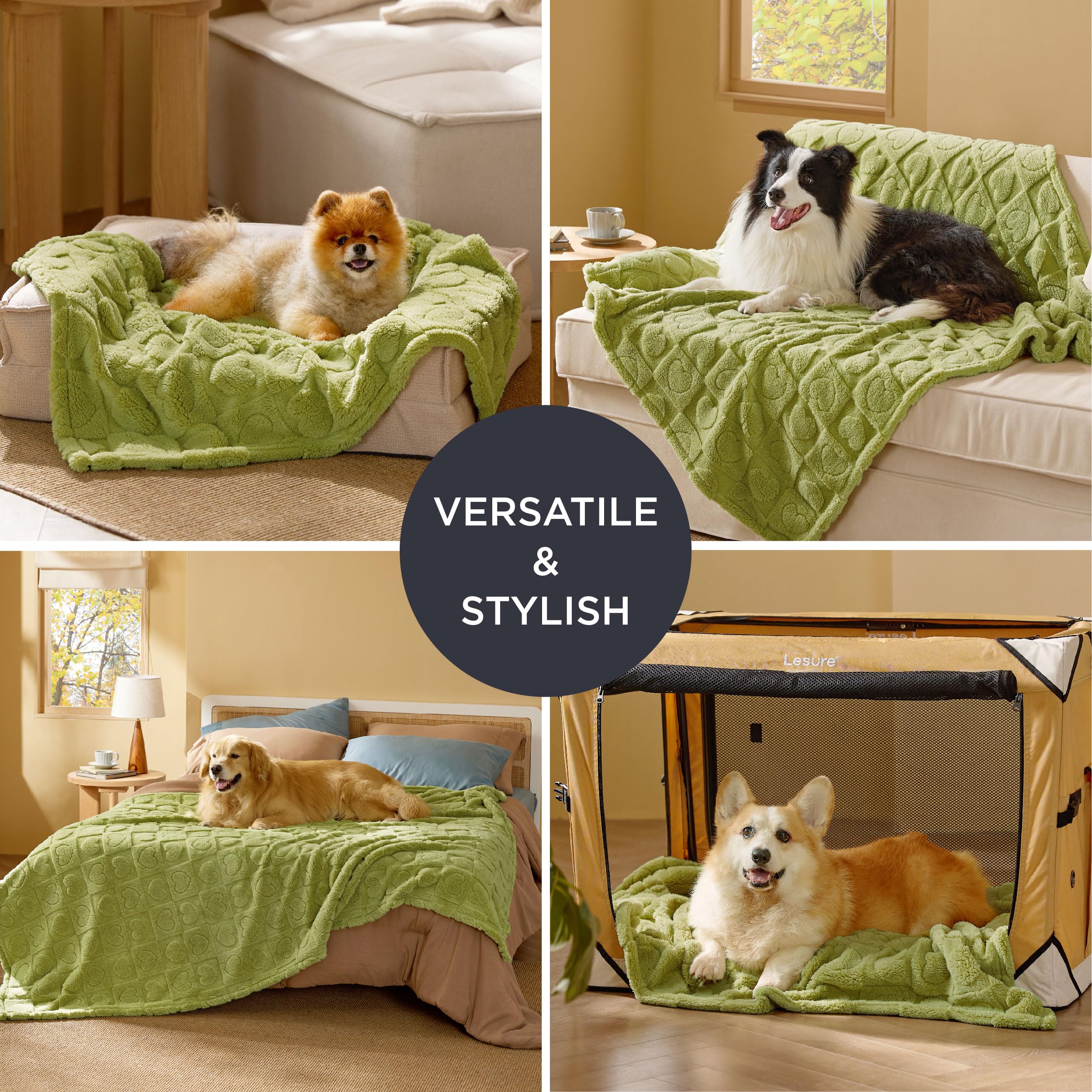 Bedsure manta para perro pequeño, diseño estilizado y cómodo.