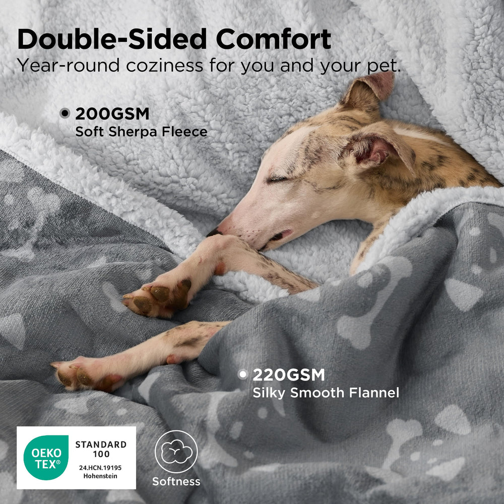 Bedsure manta sherpa dos caras, tacto suave para sofá