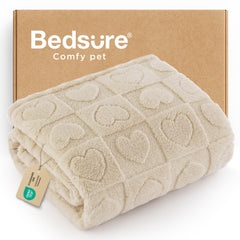 Bedsure manta perro textura felpa coral, suave para descansar cómodamente