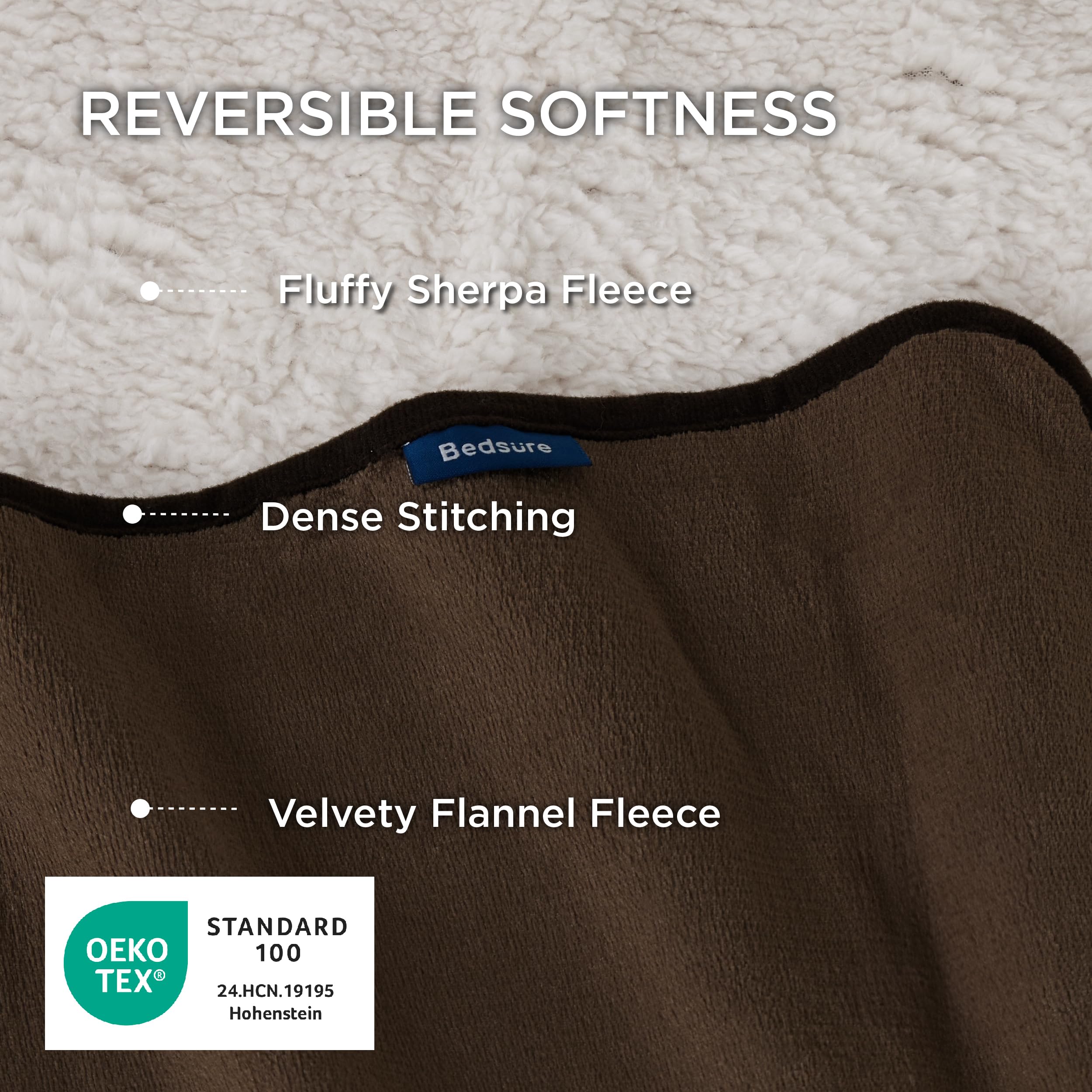 Protección de sofá con manta Bedsure impermeable, evita derrames y pelos.
