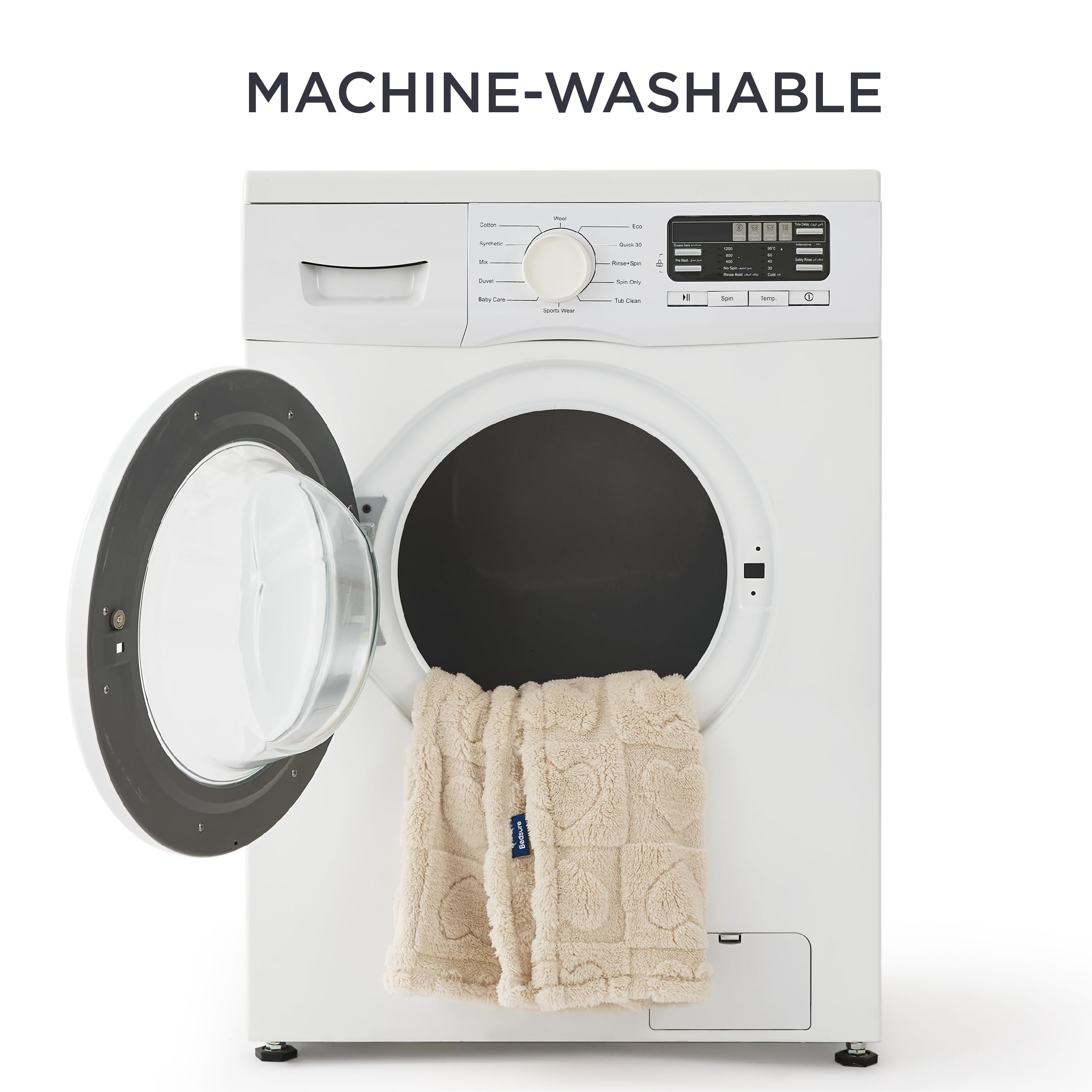 Bedsure manta segura para mascotas, espacio cómodo y confiable.