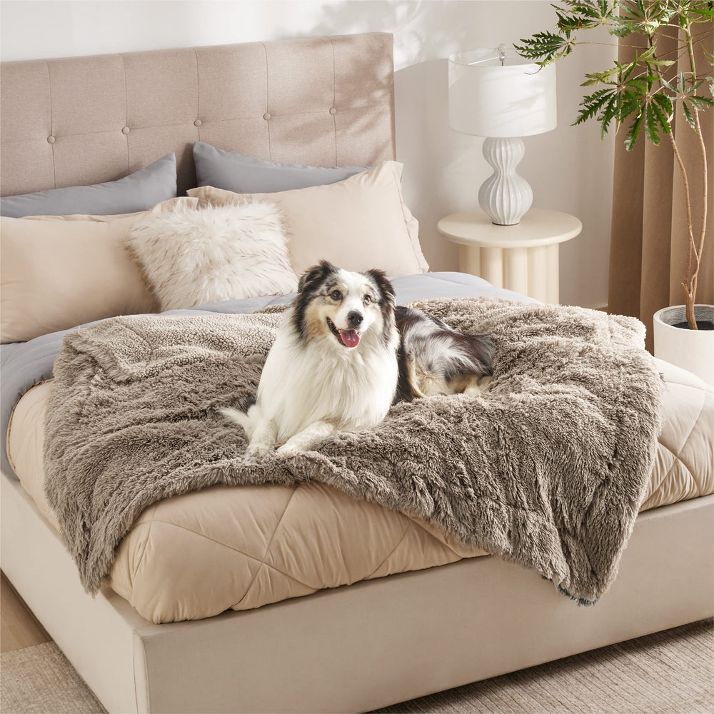 Manta Bedsure para viaje de perros en jaula o transporte.