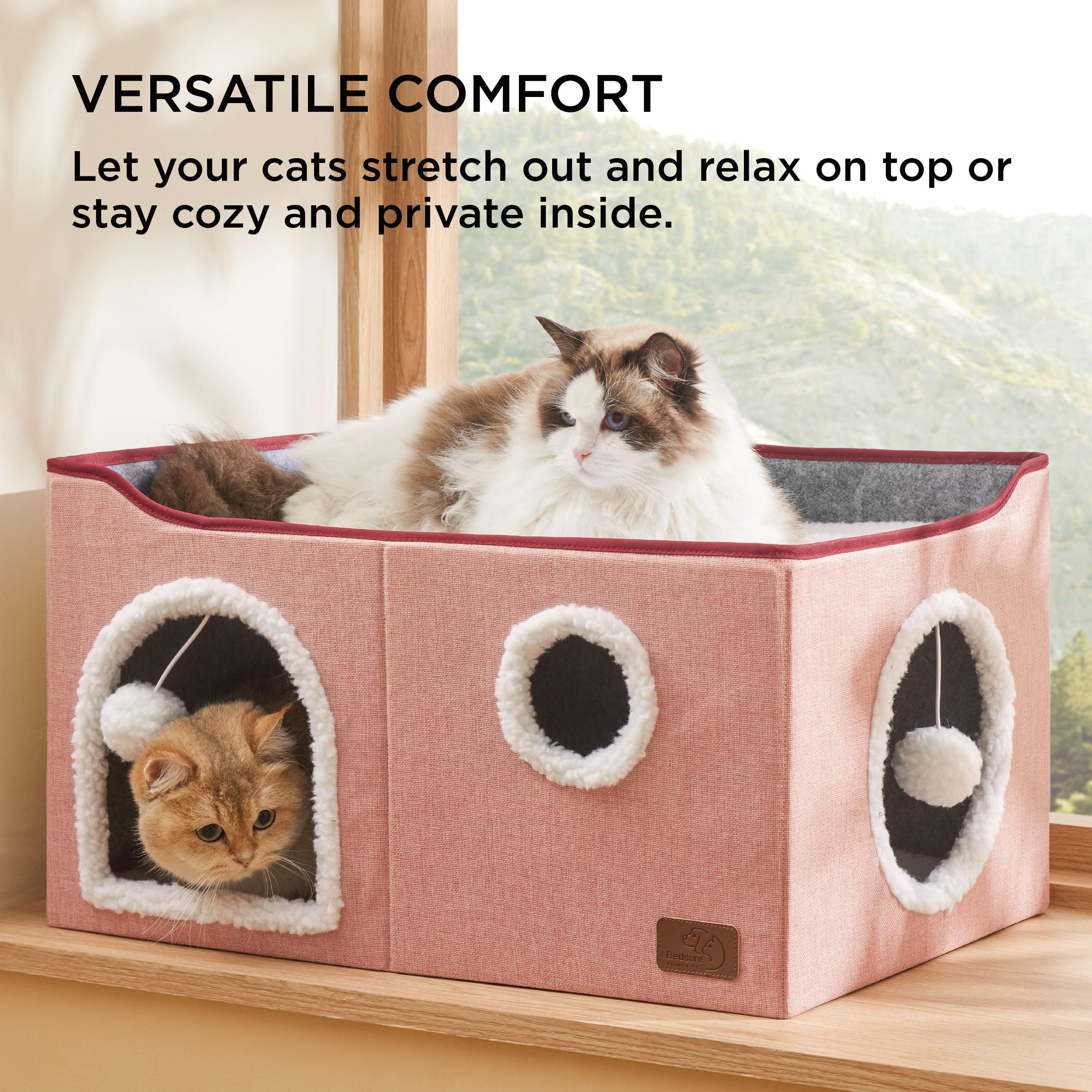 Bedsure rascador sisal para cama de gato, superficie para arañar y jugar