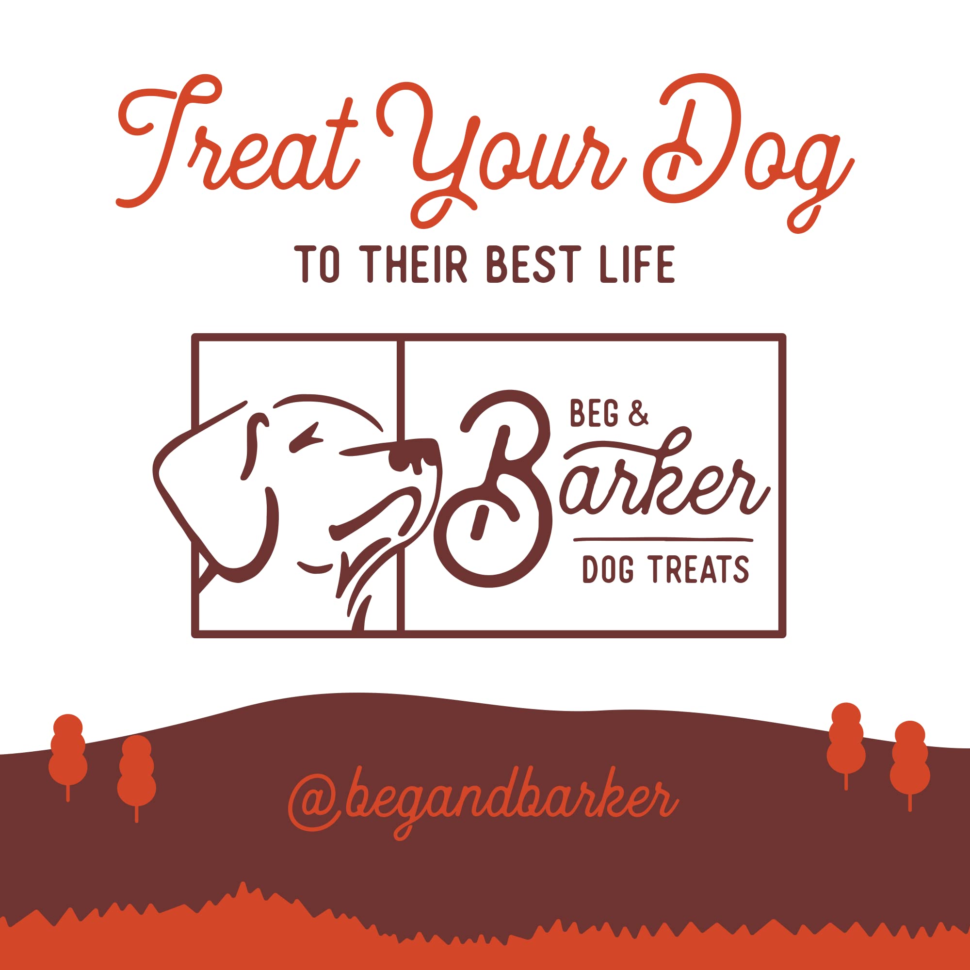 Producto hecho en EE. UU. con ingredientes locales para perros Beg & Barker.