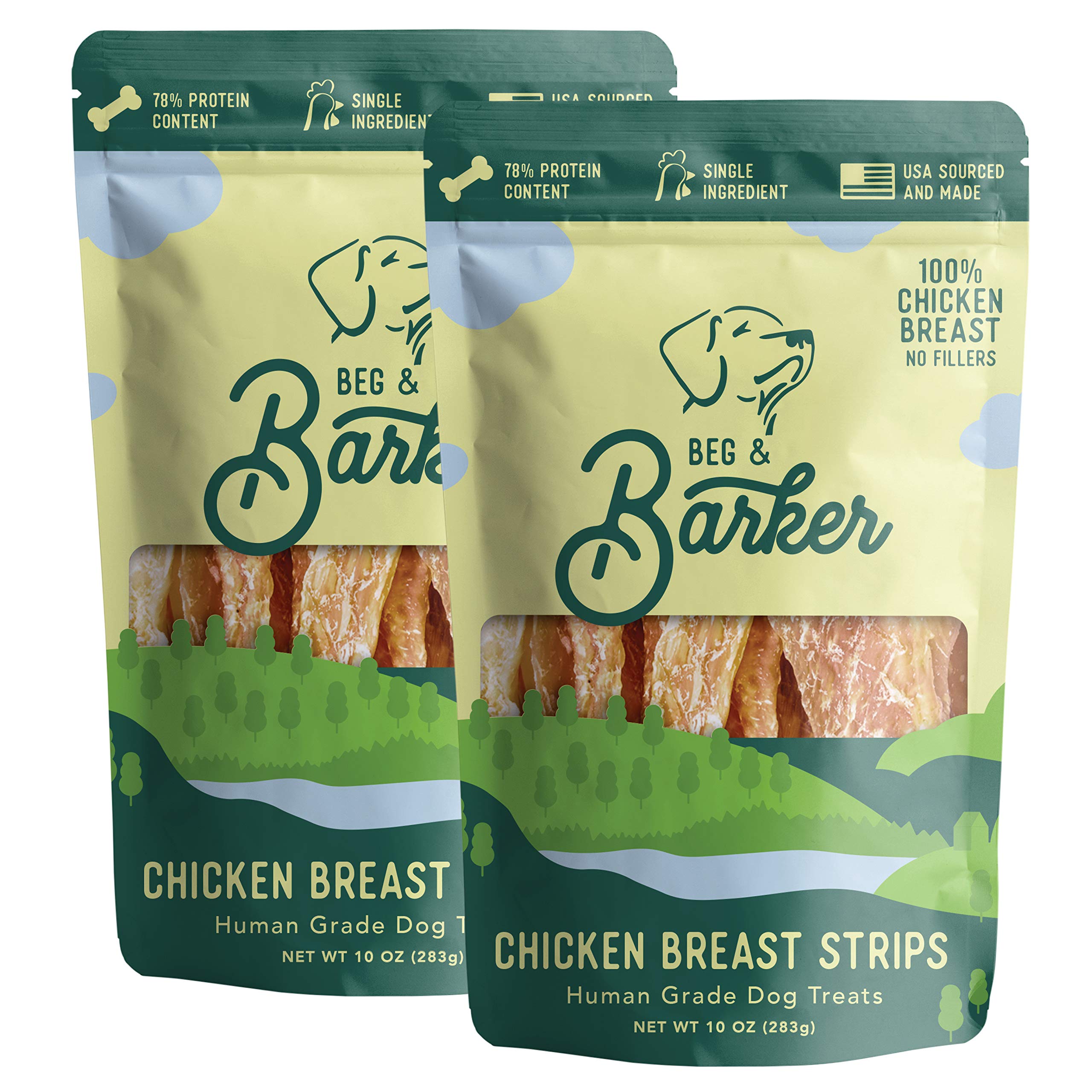 Beg & Barker tiras de pollo secas para premiar durante el entrenamiento.