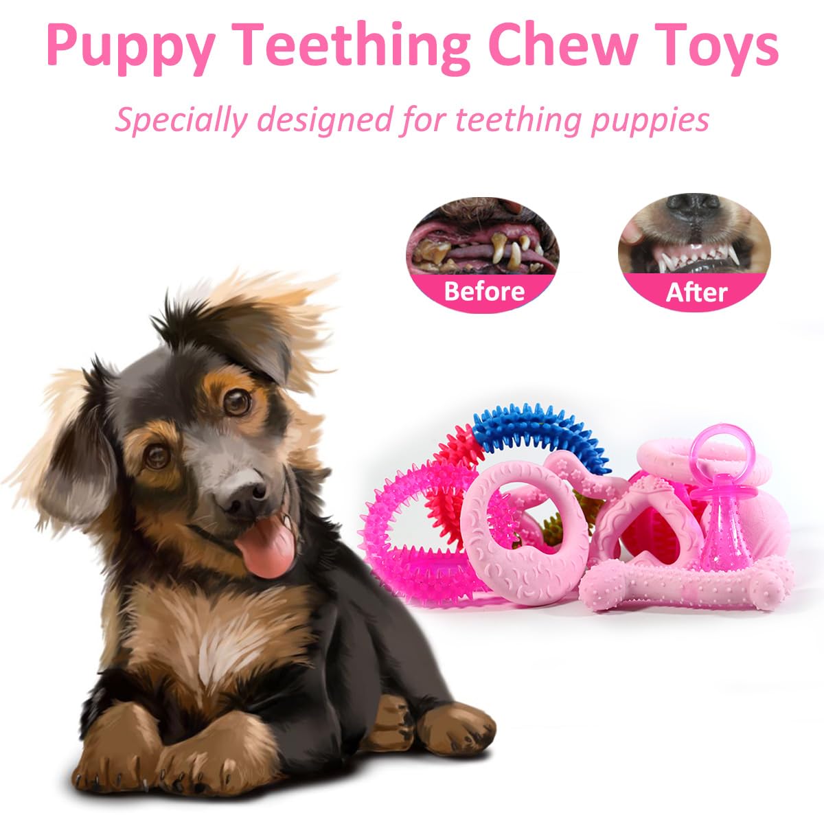 Beiker juguete tironeo para cachorros; ideal para juegos de tira y afloja