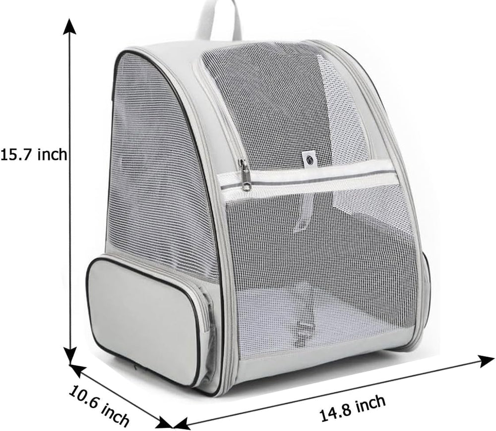 BEIKOTT Mochila transporte para perros con acceso lateral seguro para paseos