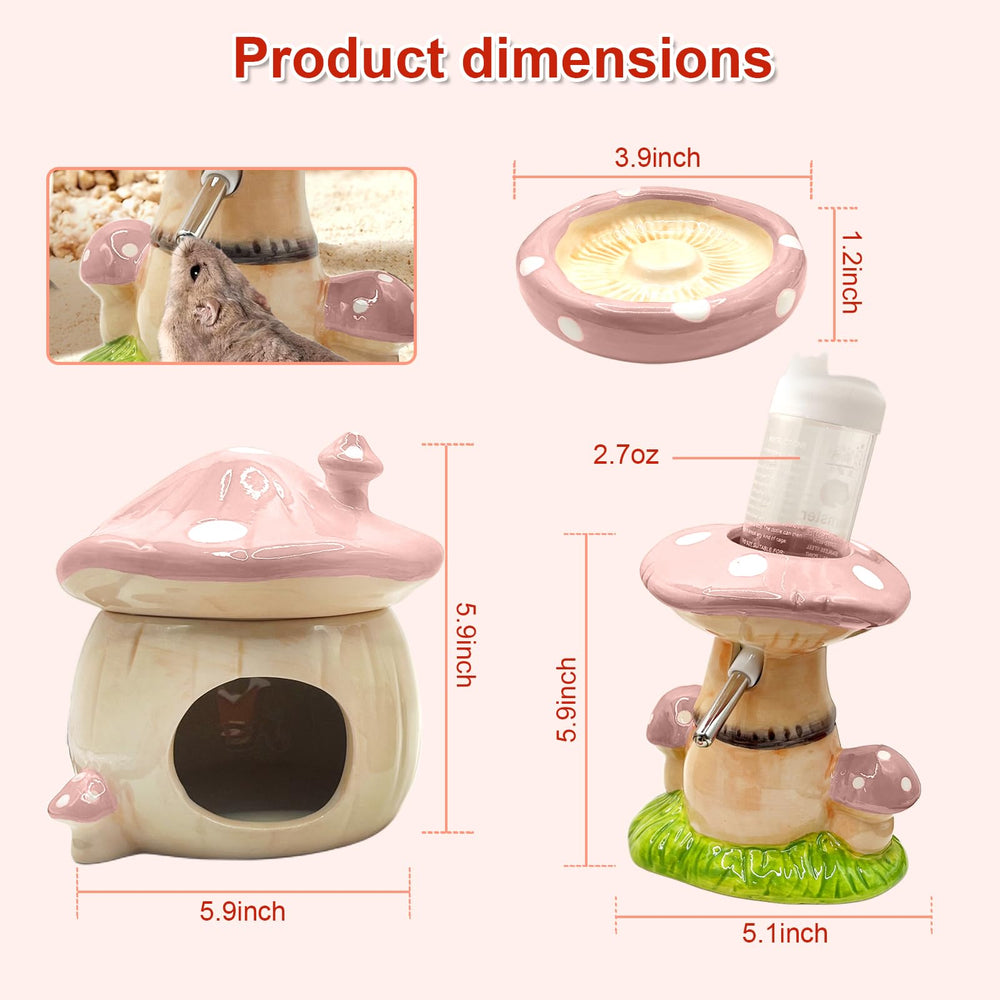 BELEATAL conjunto accesorios para hamster, ideal para enriquecer el hábitat y la rutina diaria.