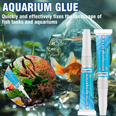 Bellisinno pegamento para acuario: curado transparente para integración natural.