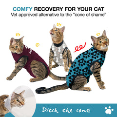 BellyGuard conjunto recuperación gato lateral: permite movimiento natural y protección.