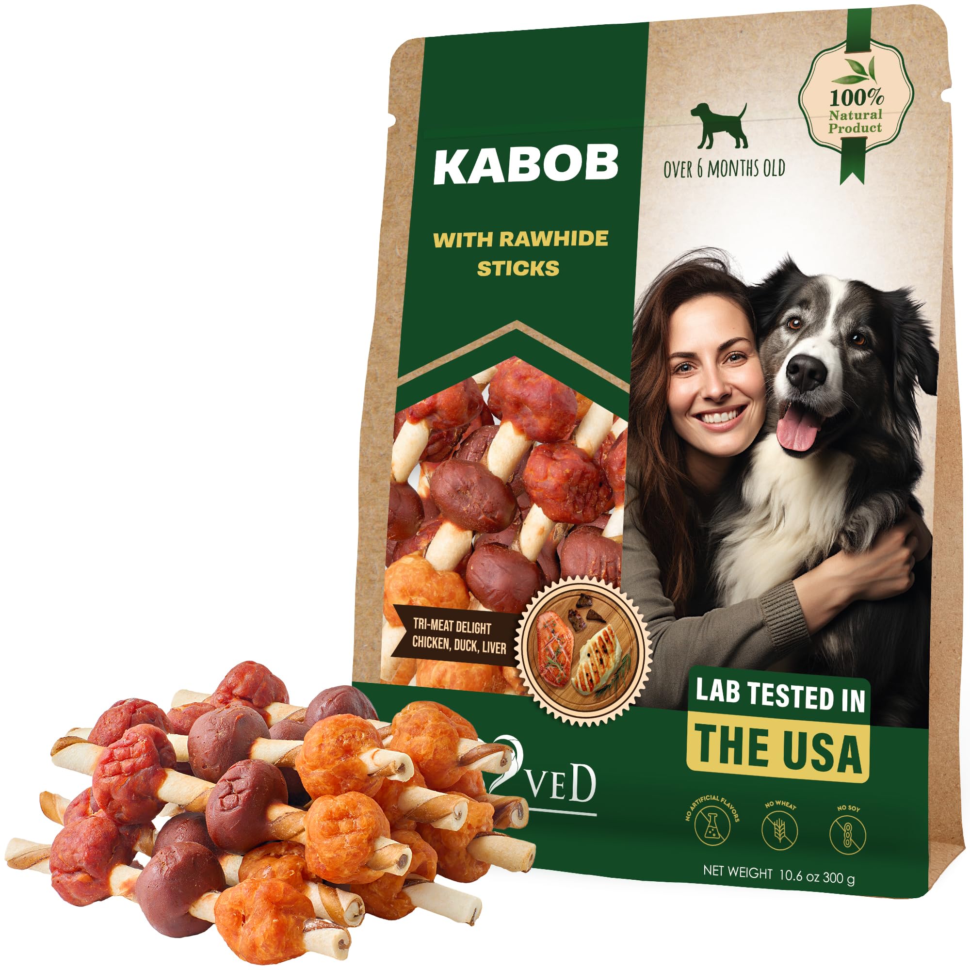 Beloved Pets Bastones Rawhide Duck Chicken duraderos para entrenamiento