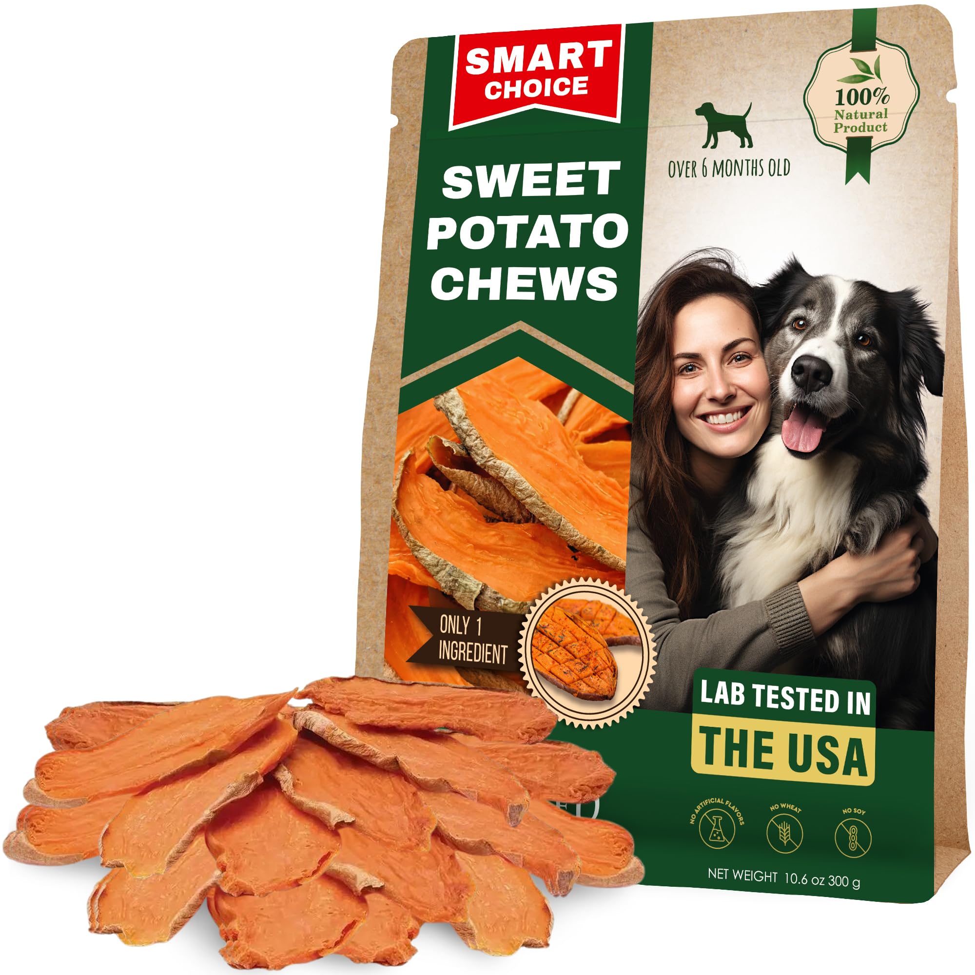 Beloved Pets chips patata dulce 10-6oz, snack crujiente para entrenamiento.