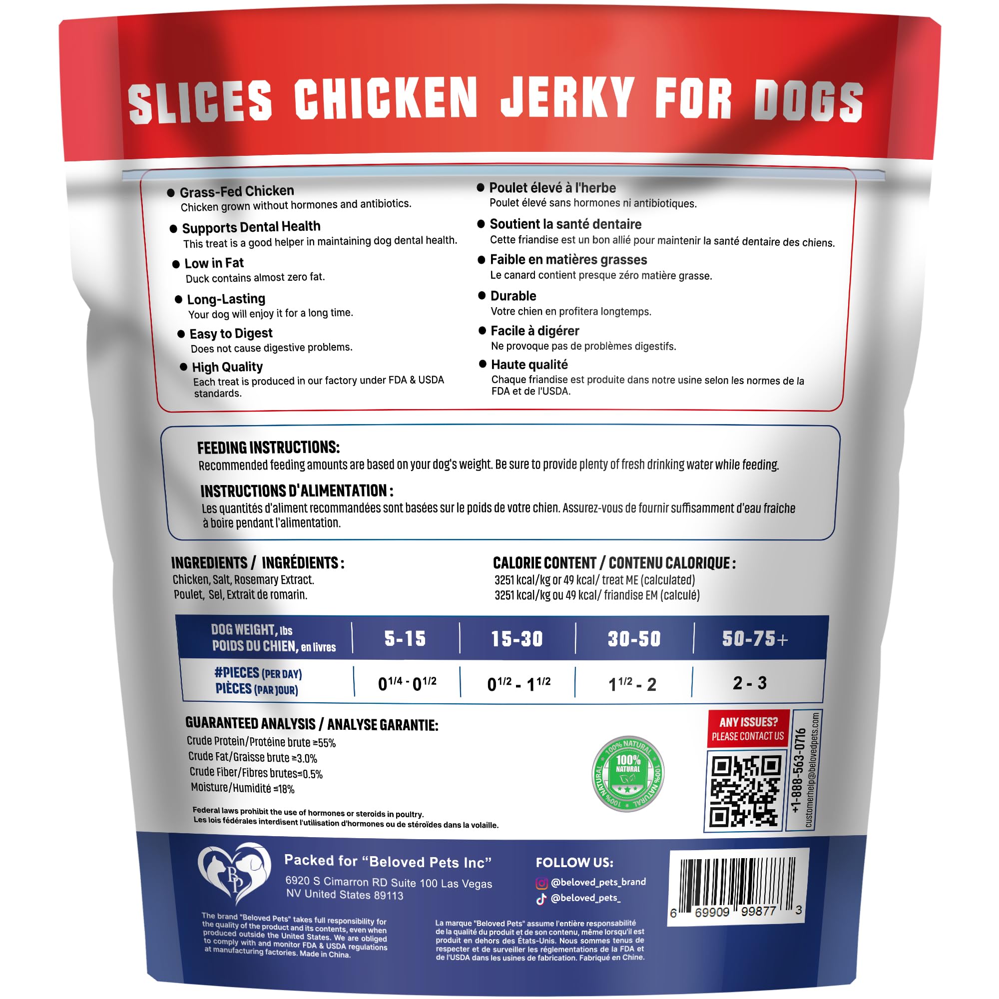 Beloved Pets paquete suave de masticables, ideal para entrenamiento diario.