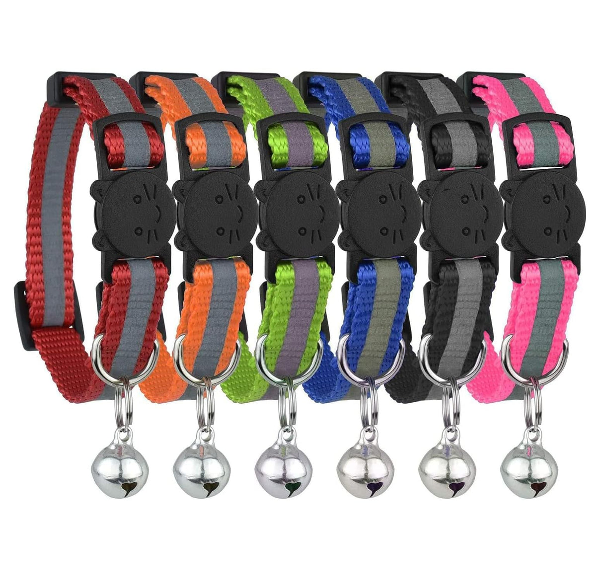 Bemix Pets collar reflectante para gato, mayor visibilidad nocturna.
