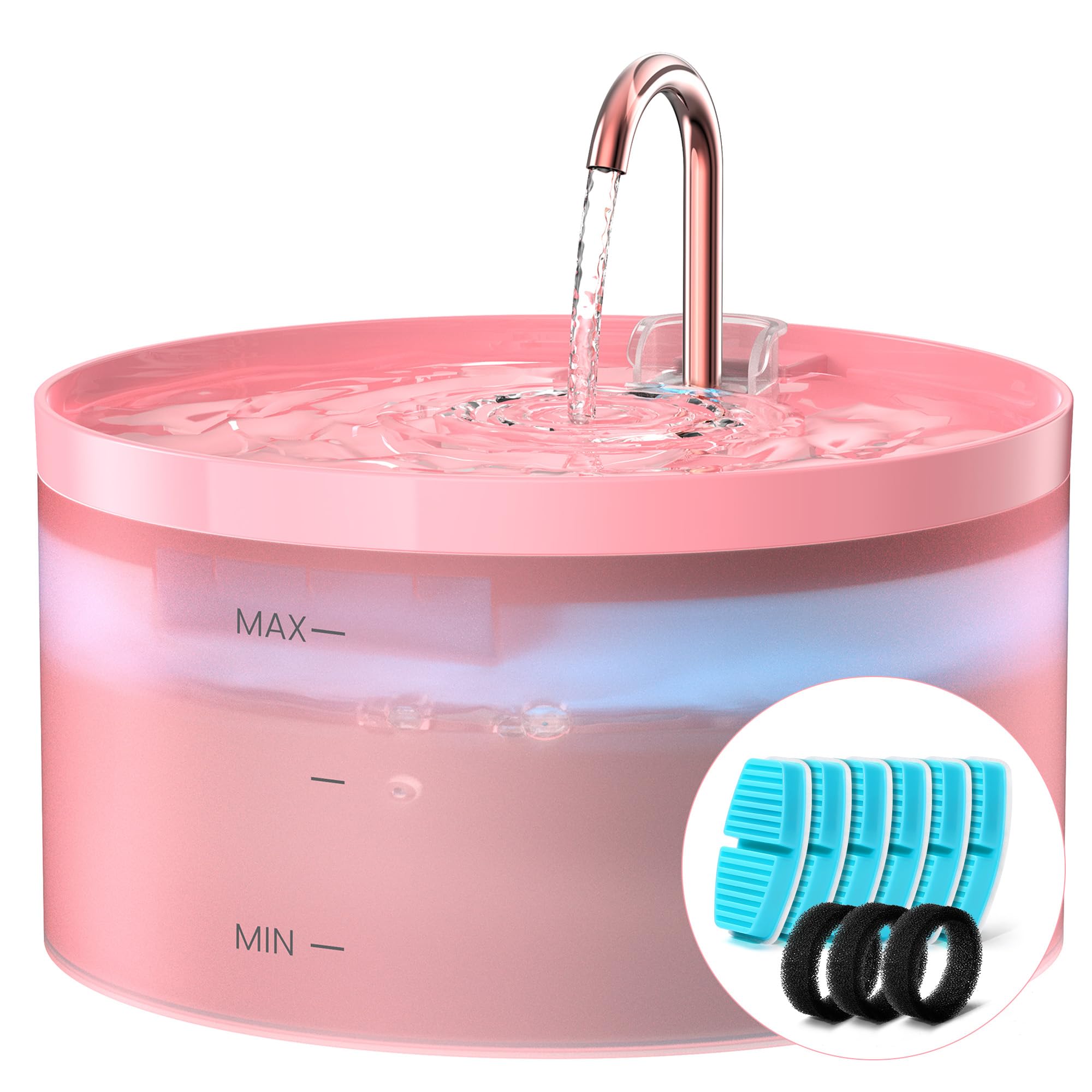 BEMOONY Pink Cat: caño de grifo que facilita la bebida de tu gato.