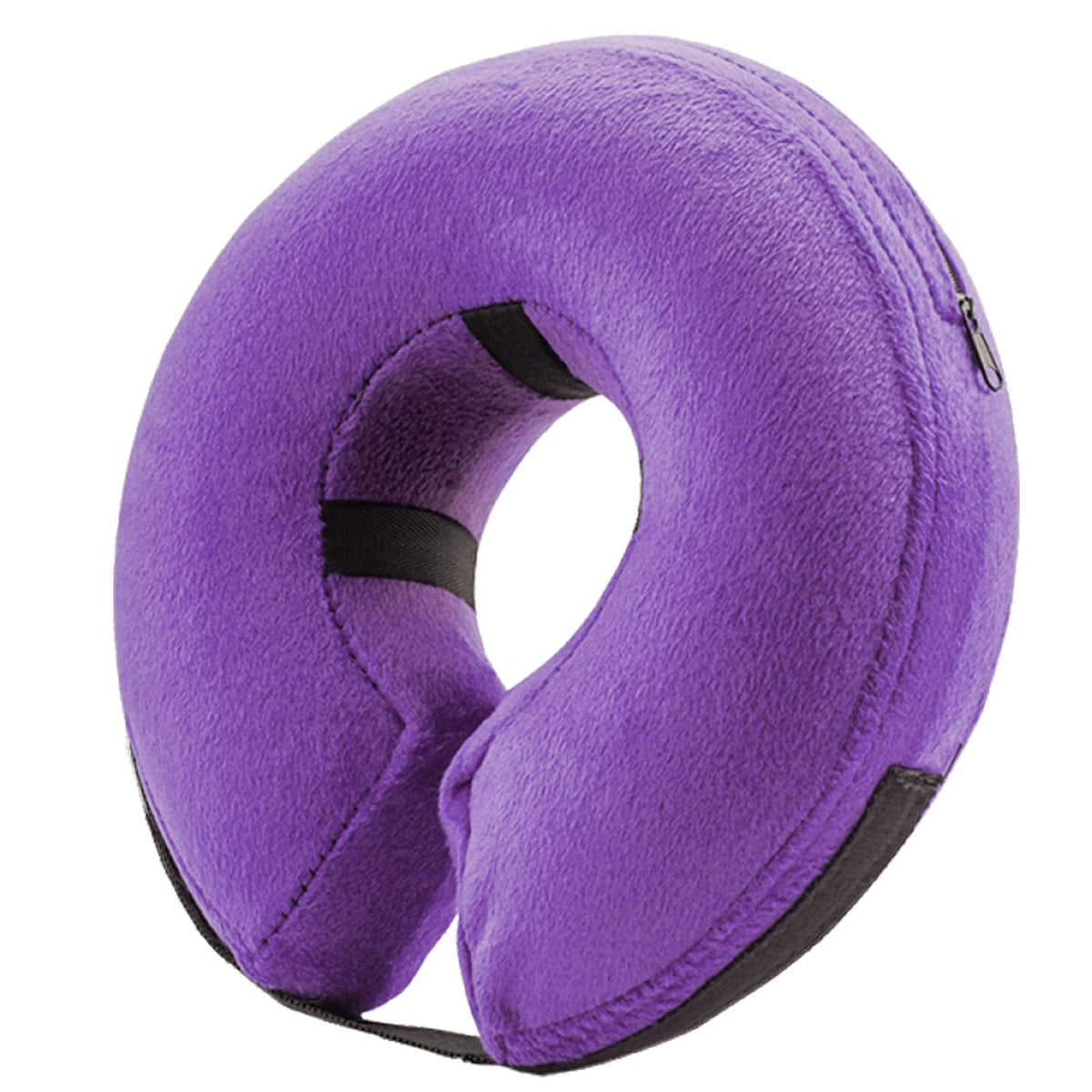 BENCMATE collar cono inflable para perro suave morado, comodidad diaria