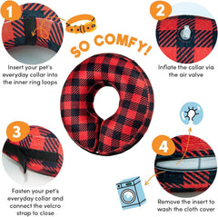 BENCMATE collar donut de recuperación ofrece protección suave contra lamidos.