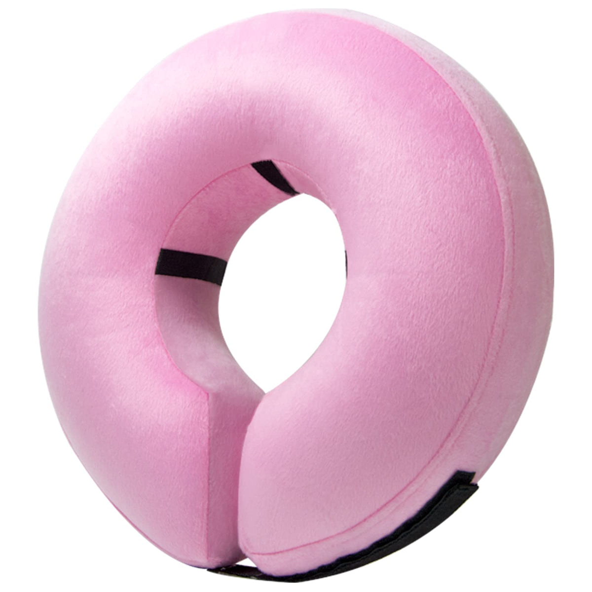 BENCMATE cono inflable para perro rosa: comodidad suave durante la recuperación.