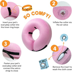 BENCMATE cono inflable rosa, detalle suave para descanso cómodo