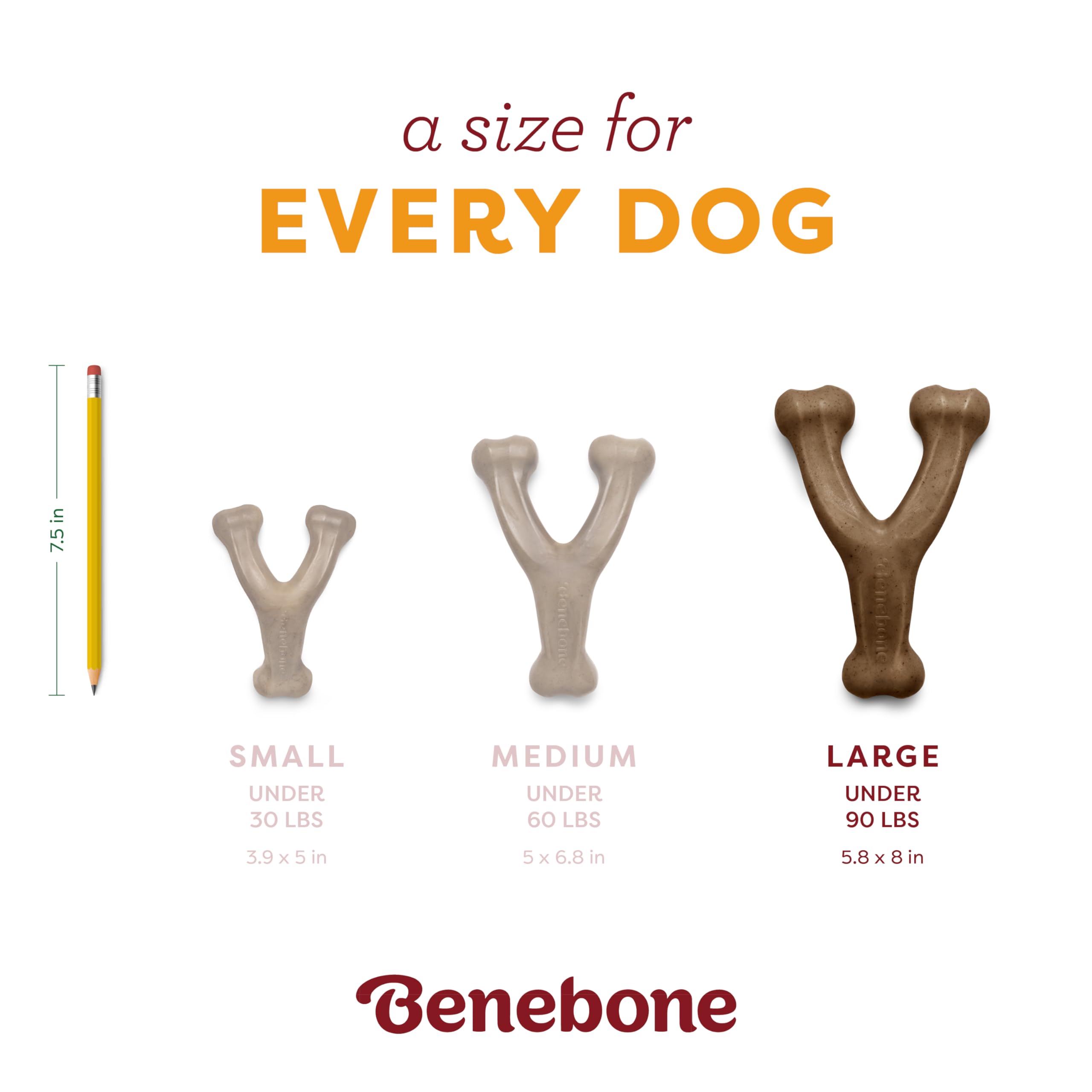 Benebone Calabaza Especiada Wishbone: hecho en Estados Unidos, durabilidad garantizada
