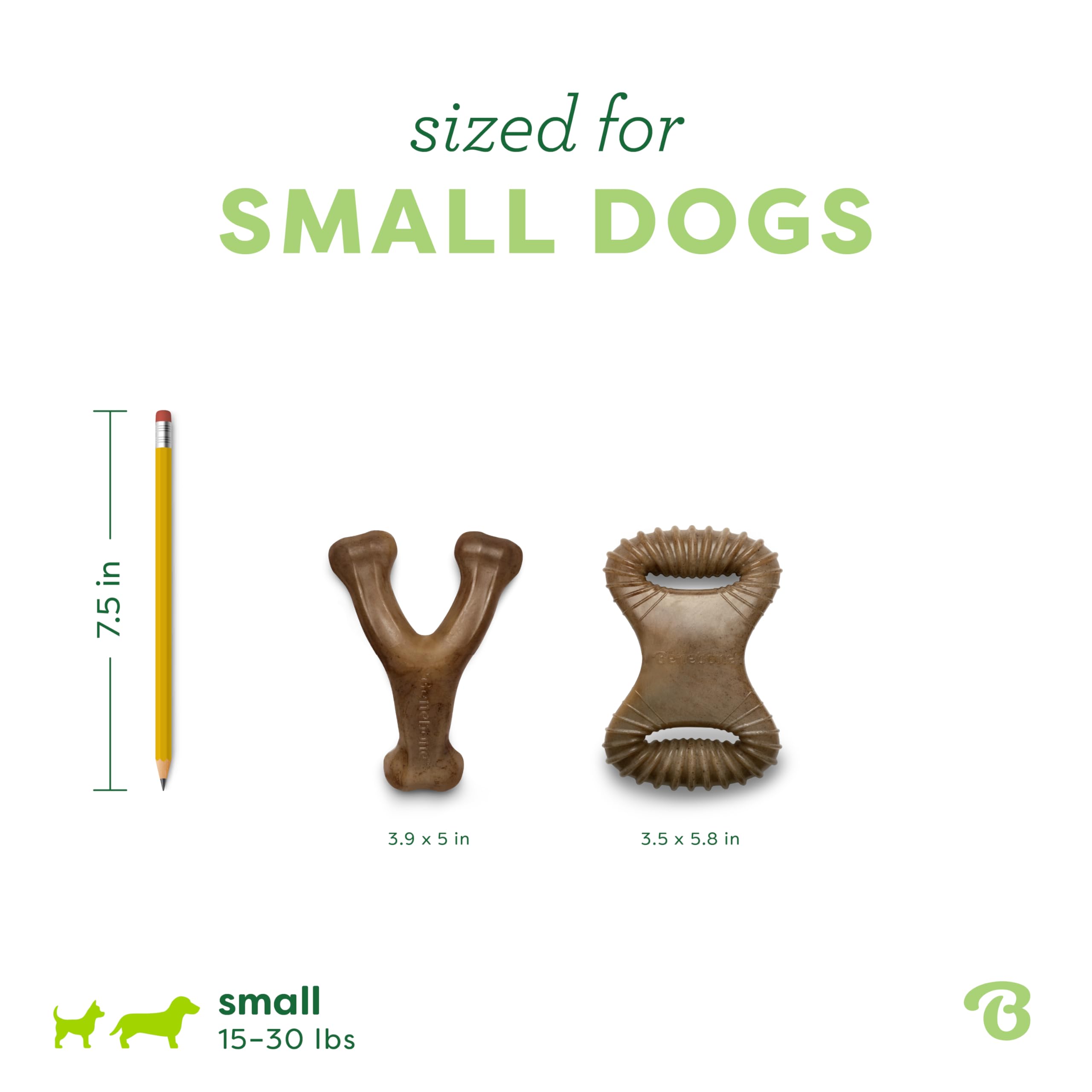 Benebone de durabilidad prolongada para perros activos y masticadores intensos.