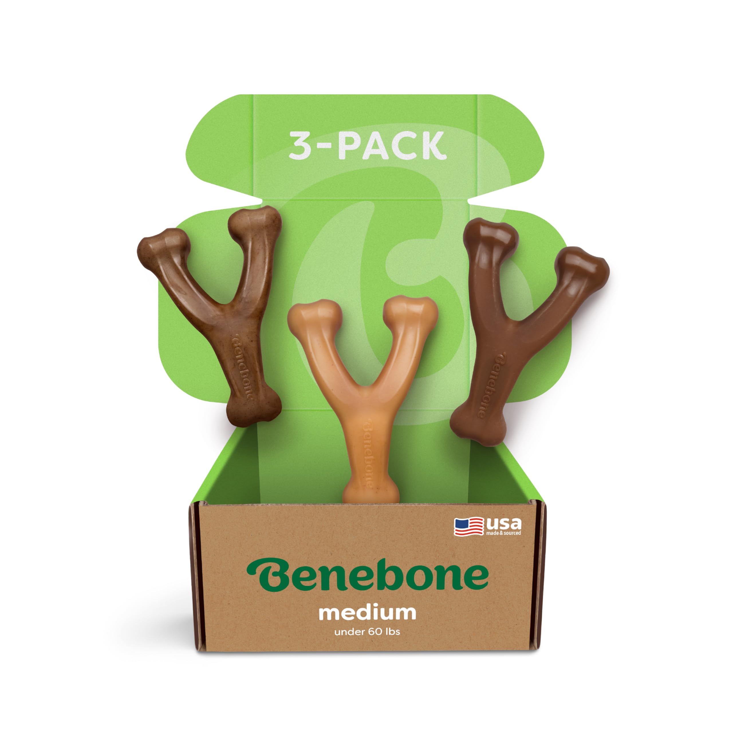 Benebone, hueso duradero con sabor bacon para masticación prolongada