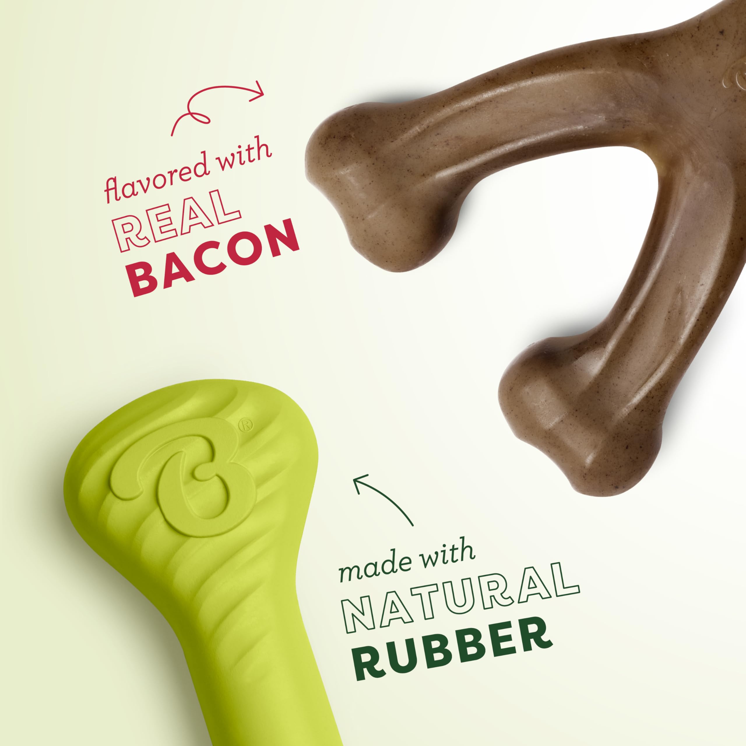 Benebone hueso goma natural: juego seguro y mordisqueo durable