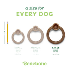 Anillo Benebone resistente, hecho en Estados Unidos para masticadores exigentes.